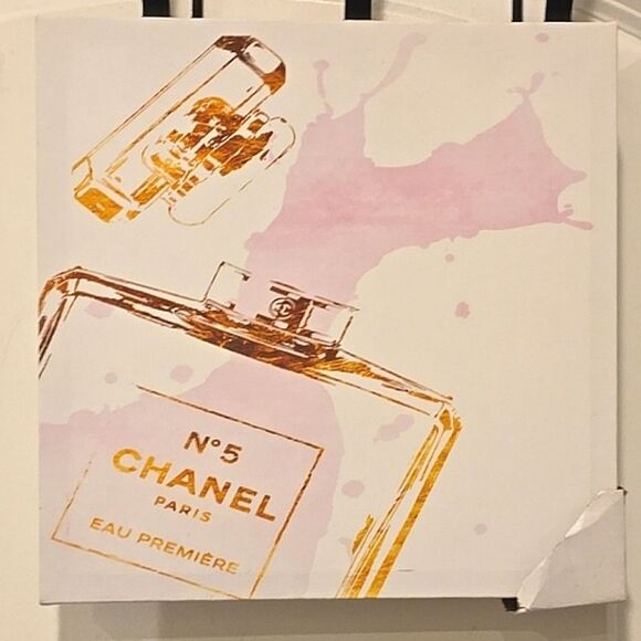 At Home Chanel No 5 Canvas Wall Decor - Picture 3 of 5
